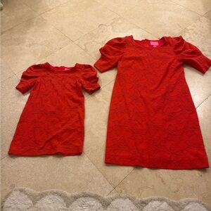 Lilly Pulitzer Red Kids Dress Set